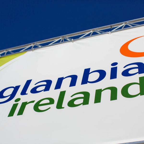 Glanbia Ireland sign at the ploughing championships