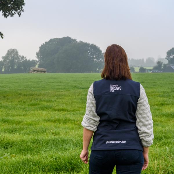 female farmer in a field