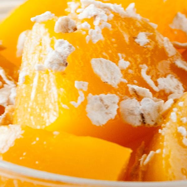 orange fruit on yoghurt parfait