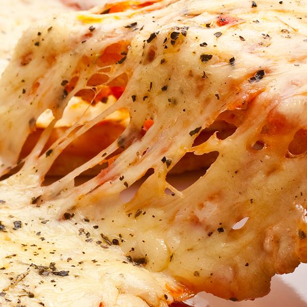 cheesy pizza