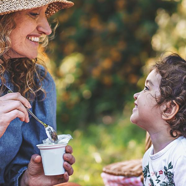 mother with her child in park