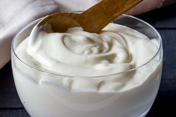 image of yoghurt with firm texture